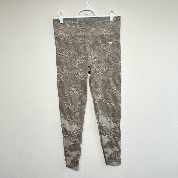 Gymshark Camo Adapt Seamless Leggings Large Athletic Women - Picture 1 of 9